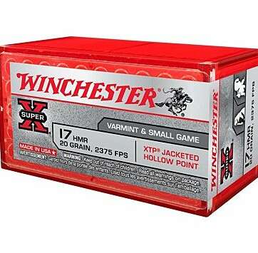 WINCHESTER SUPER-X 17HMR 20GR XTP GAMEPOINT 50RD
