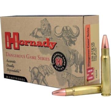 Hornady Dangerous Game Series Rifle Ammunition .376 Steyr 225 gr SP