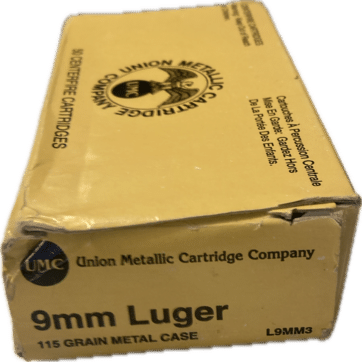 REMINGTON UMC 9mm LUGER Ammunition, 115-gr FMJ