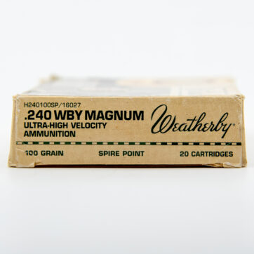 Weatherby 240 Weatherby 100-gr SP