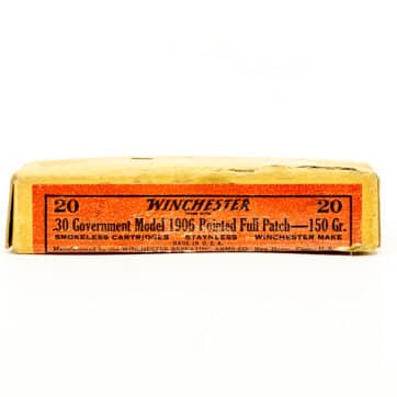 Winchester 30-06 antique box