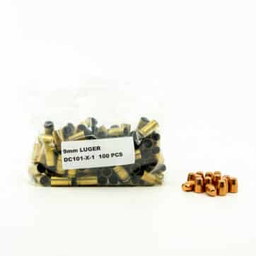 9mm Luger BRASS  & RN BULLET BUNDLE (QTY 100)
